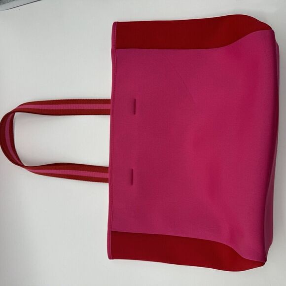 Summersalt Neoprene Beach Pool Tote Shoulder‎ Bag NWOT Hot Pink Hibuscus Red - Picture 9 of 13